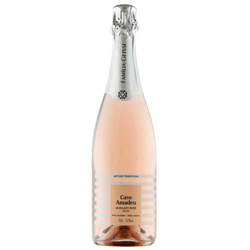 ESPUMANTE ROSÉ CAVE AMADEU MOSCATO 750ML