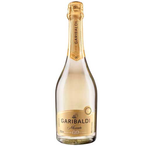 ESPUMANTE BRANCO GARIBALDI MOSCATO ZERO ÁLCOOL 750ML