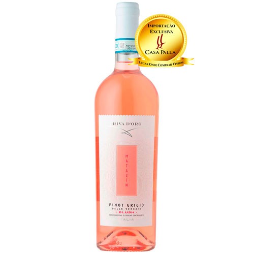 VINHO ROSÉ RIVA D'ORO PINOT GRIGIO BLUSH MATAZIN 750ML