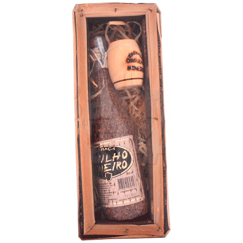 CACHAÇA ORGULHO MINEIRO 355 ML NO ESTOJO DE PALHA