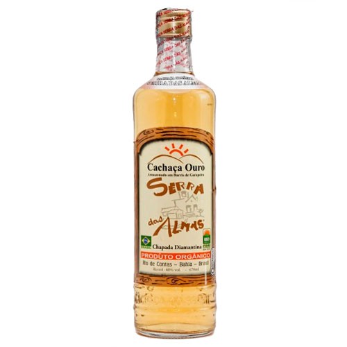 CACHAÇA SERRA DAS ALMAS OURO ORGÂNICA 670ML