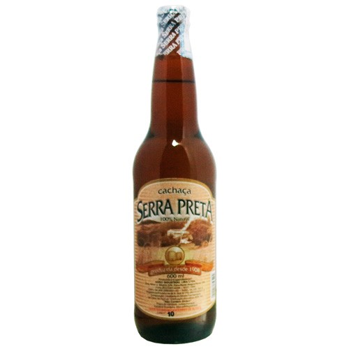 CACHAÇA SERRA PRETA 100% NATURAL 600ML